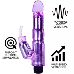 Waterproof Rabbit Vibrator Clitoral and G-Spot Vibrations for Women Intimate Sex Toy Waterproof Rabbit Vibrator Clitoral and G-Spot Vibrations for Women Intimate Sex Toy