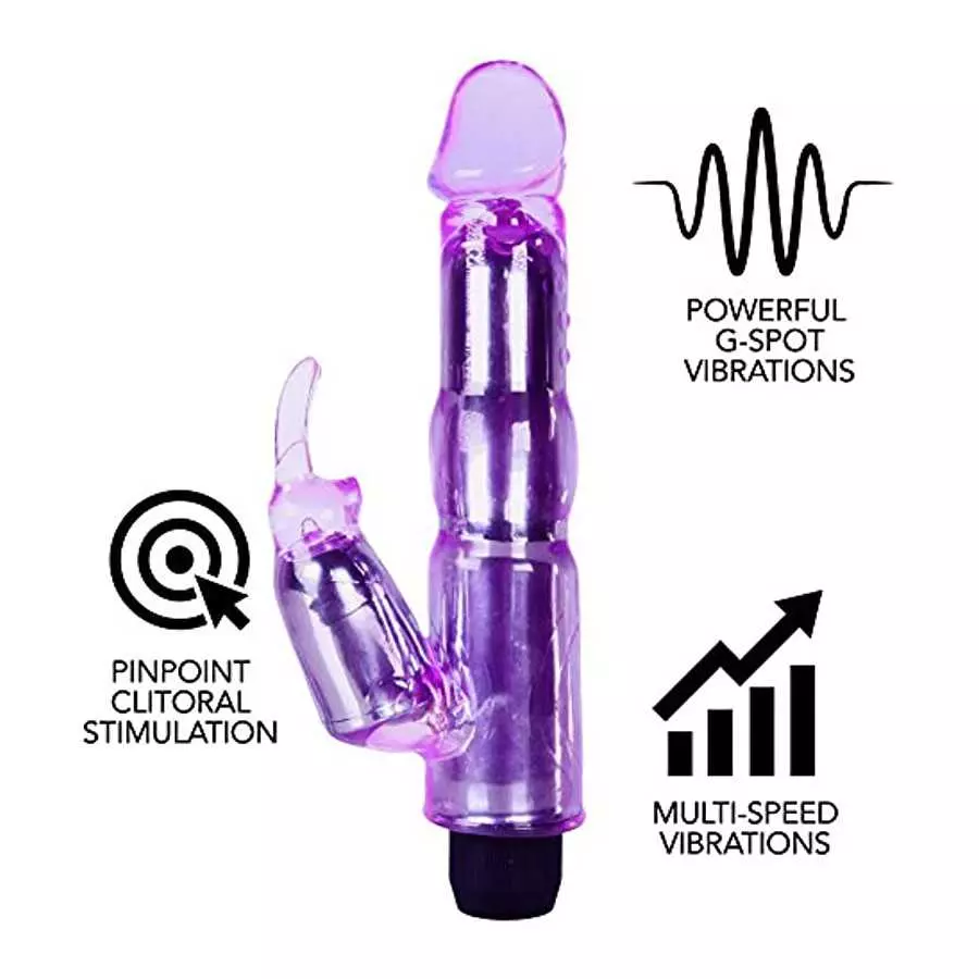 Waterproof Rabbit Vibrator Clitoral and G-Spot Vibrations for Women Intimate Sex Toy