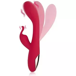 Eupher Rabbit Vibrator Vibrator Dildo for Women Pleasure with 10 Powerful Vibration,Rechargeable G Spot Vibrator with Dual Motor