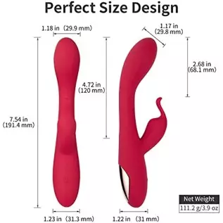 Eupher Rabbit Vibrator Vibrator Dildo for Women Pleasure with 10 Powerful Vibration,Rechargeable G Spot Vibrator with Dual Motor Eupher Rabbit Vibrator Vibrator Dildo for Women Pleasure with 10 Powerful Vibration,Rechargeable G Spot Vibrator with Dual Motor