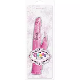 NS Novelties 4play Deluxe Slim Rabbit Vibe, Pink NS Novelties 4play Deluxe Slim Rabbit Vibe, Pink