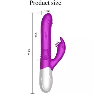 2023 New G-spot Rabbit Vibrator Female Penis, Rabbit Ear Licking Tongue Clitoris Stimulator Vibrating Penis Adult Sex Toy & Coup