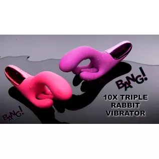 BANG! 10X Triple Motor Rabbit G-Spot Vibrator for Women. Sex Toys for Female Pleasure & Toys. Premium Silicone Vibrating Stimula