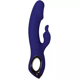 Evolved Love Is Back - Bunny Buddy - 10 Speed Rabbit-Style with Clitoral Stimulation Silicone Rechargeable Vibrator - Purple