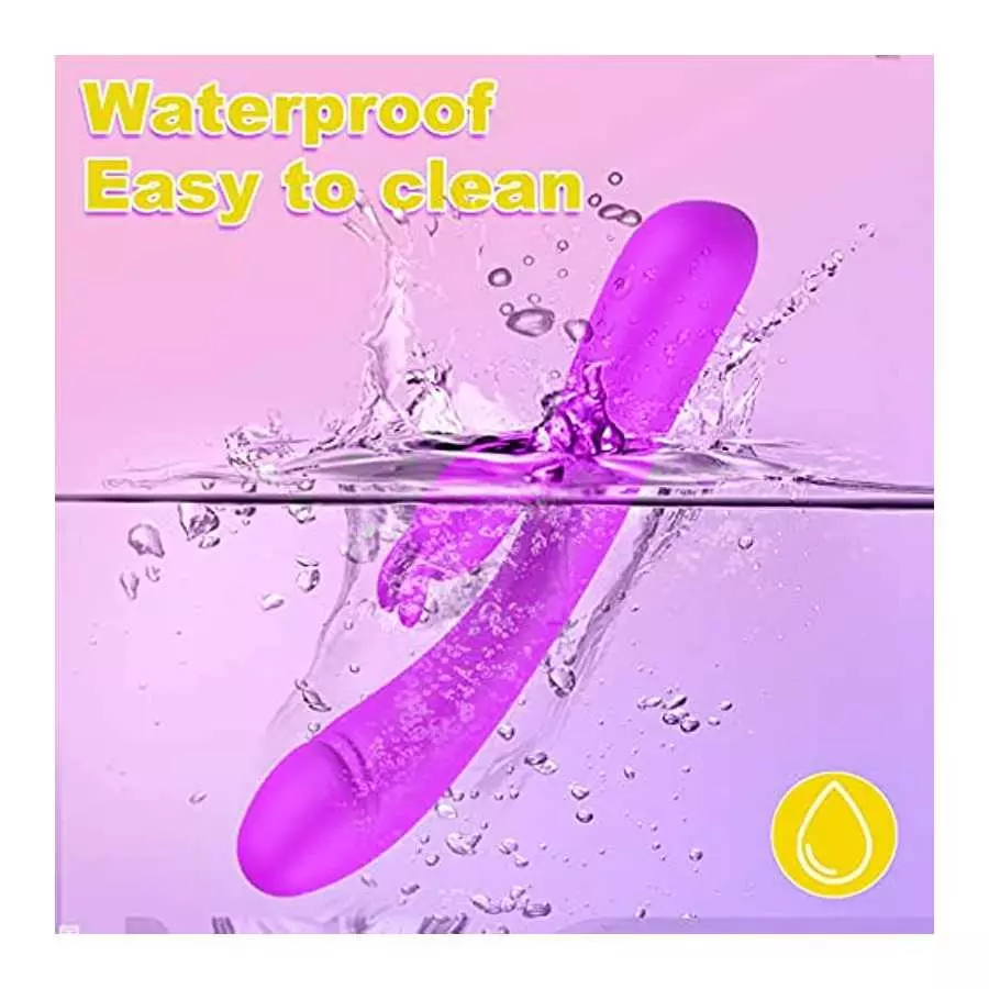 Rabbit Vibrator Sex Toys for Women 3 in 1 G Spot Rose Vibrator Dildo with 20 Vibrations Modes&One-Click Heating, Citoralis Stimu