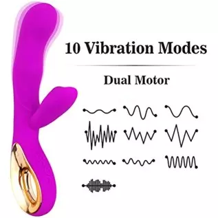G Spot Clit Rabbit Vibrator, Adult Clitoralis Stimulator Toy USB Rechargeable Powerful 10 Vibration Masturbation, Sex Toys for W G Spot Clit Rabbit Vibrator, Adult Clitoralis Stimulator Toy USB Rechargeable Powerful 10 Vibration Masturbation, Sex Toys for W