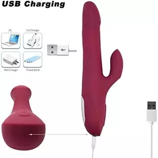 Beaded Ring Thrusting Vibrator, 10" Quadruple Action Female Pleasure Tool Clit Stimulator, Rotating G-Spot Vibrator , 5 Rotating Beaded Ring Thrusting Vibrator, 10" Quadruple Action Female Pleasure Tool Clit Stimulator, Rotating G-Spot Vibrator , 5 Rotating