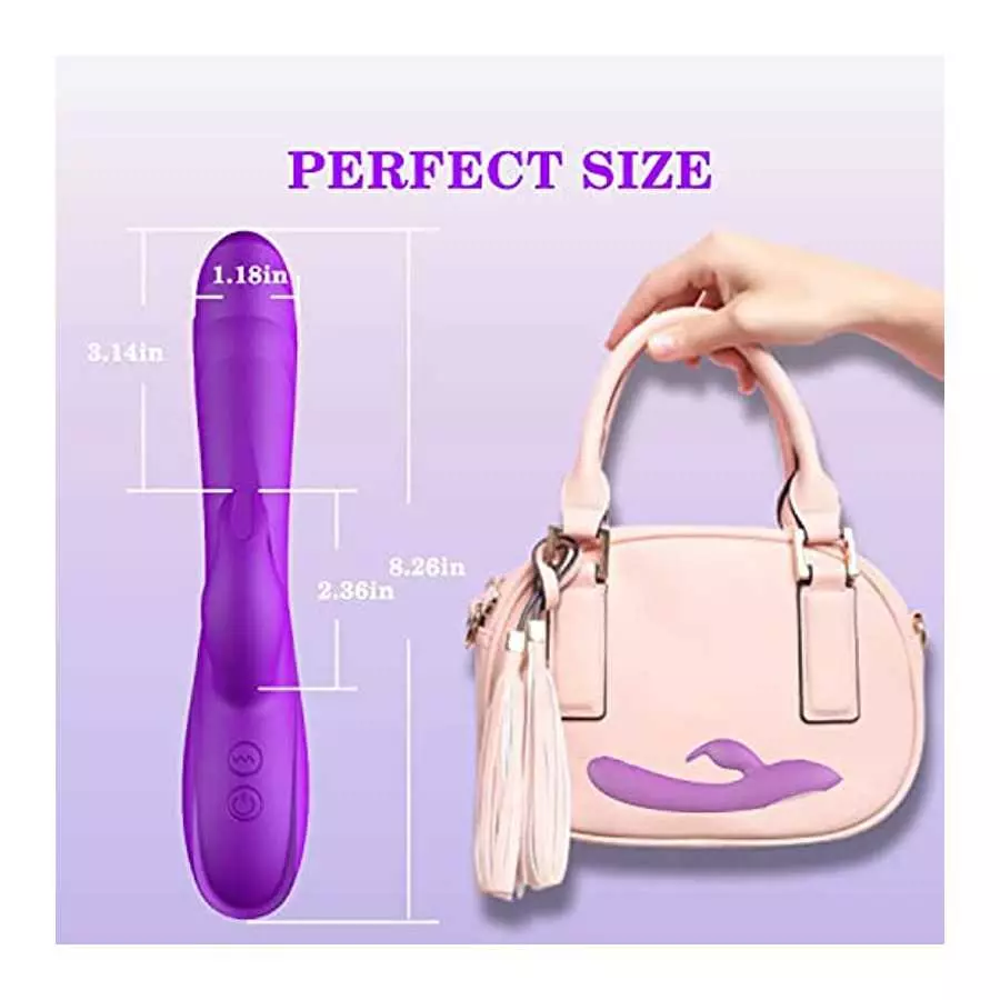 Rabbit Vibrator Sex Toy for Women, G Spot Vibrator with Bunny Ears 7 Vibrations, Realistic Dildo Vibrator Adult Sex Toys, Waterp