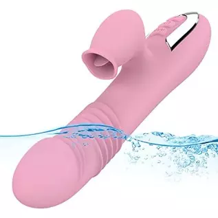 clit Suckers for Women Toy Rabbit Vibrator Scales Heating Function Multi Powerful Large Realistic Bunny Silicone Stimulation Tri