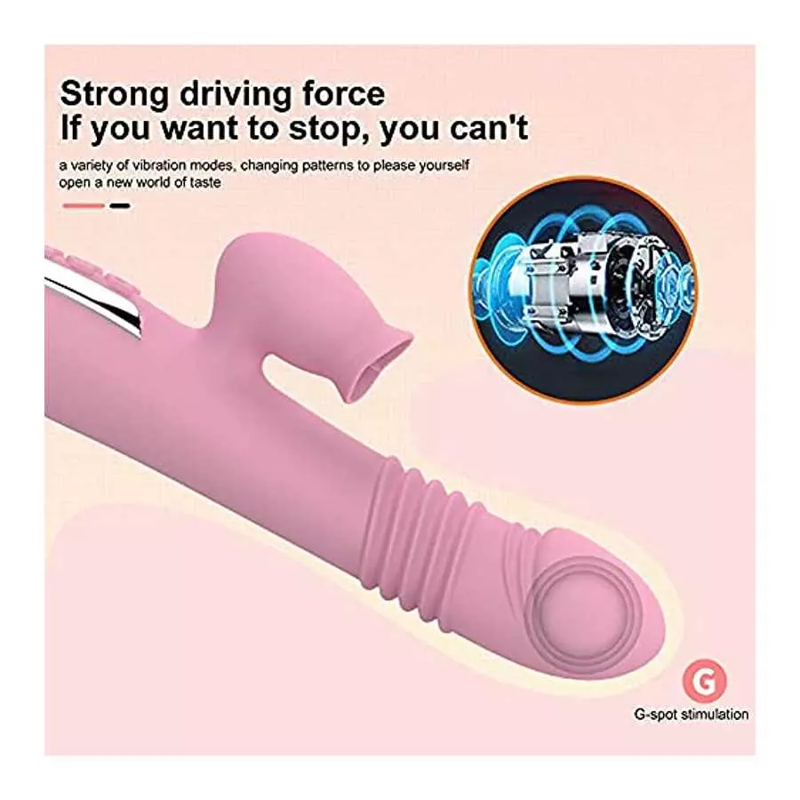 clit Suckers for Women Toy Rabbit Vibrator Scales Heating Function Multi Powerful Large Realistic Bunny Silicone Stimulation Tri