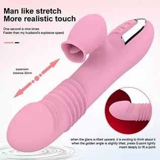 clit Suckers for Women Toy Rabbit Vibrator Scales Heating Function Multi Powerful Large Realistic Bunny Silicone Stimulation Tri