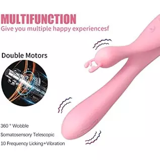 Yuan Art Canvas 2022 New G Spot Rabbit Vibrator Dildo for Women, Bunny Ears Tongue Licking Clitorals Stimulator Vibrating Dildo Yuan Art Canvas 2022 New G Spot Rabbit Vibrator Dildo for Women, Bunny Ears Tongue Licking Clitorals Stimulator Vibrating Dildo
