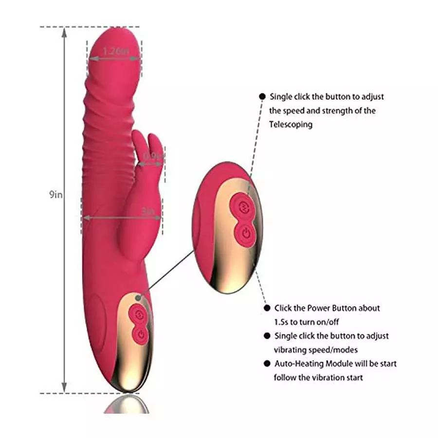 Rabbit Vibrator Adult Sex Toy Gift for Women Rechargeable 3 Motor G Spot Silent Vibrator for Vagina Clitoris Anal Stimulation Po