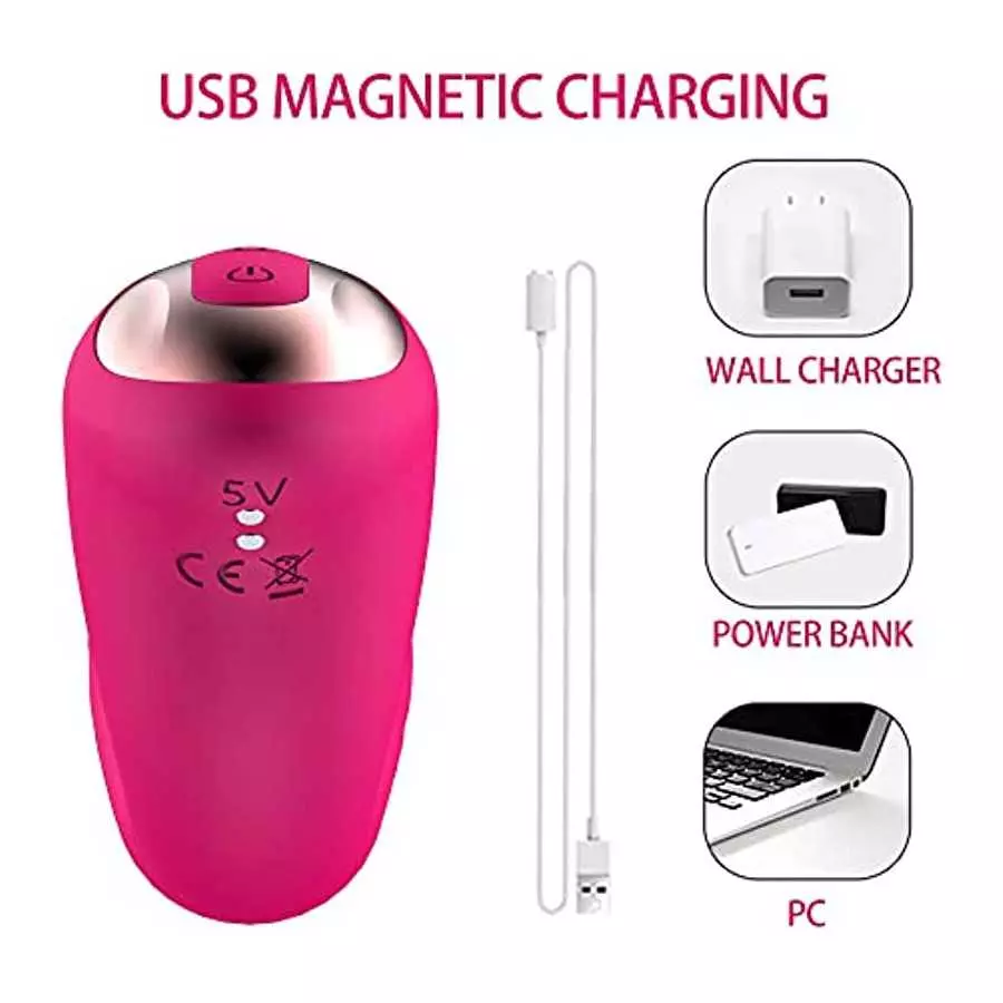 PowerRider 3 in 1 Thrusting Clitoral Stimulator , G Spot Tongue Licking Rabbit Dildo Vibrator with 10 Flapping & 10 Telescopic S