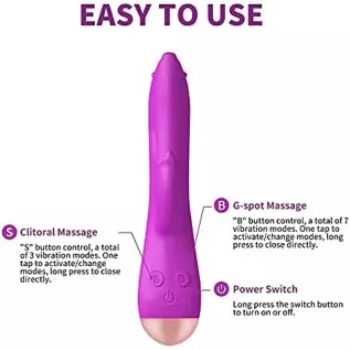 G Spot Clitoral Dolphin Silicone Vibrator, Dual Motor 7+3 Vibration Mode Vaginal Stimulator, Waterproof and Rechargeable Dildo R