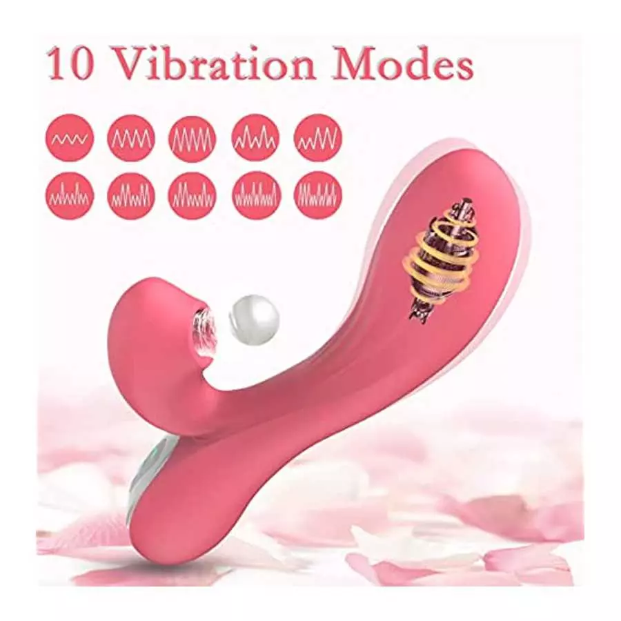 G Spot Clitoris Vibrator with 10 Vibrating Modes, Clitoris Anal Massager Rabbit Vibrator, Adult Sex Toy for Women Couple