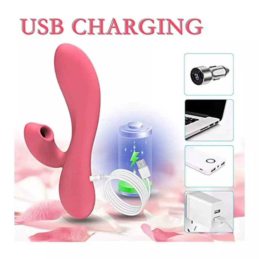 G Spot Clitoris Vibrator with 10 Vibrating Modes, Clitoris Anal Massager Rabbit Vibrator, Adult Sex Toy for Women Couple