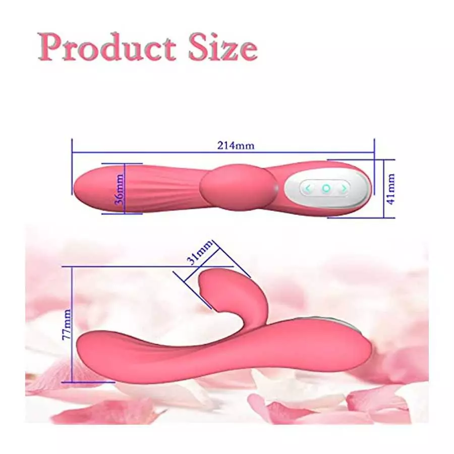 G Spot Clitoris Vibrator with 10 Vibrating Modes, Clitoris Anal Massager Rabbit Vibrator, Adult Sex Toy for Women Couple
