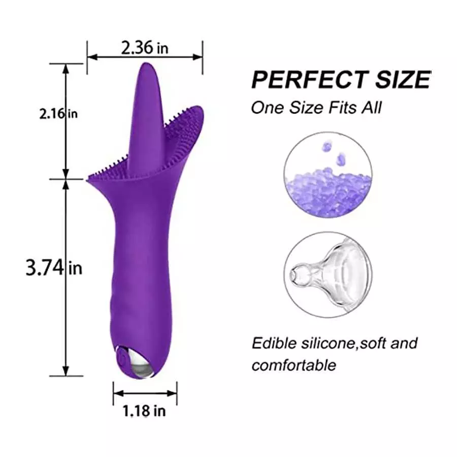Thrusting Clitoris Stimulation for Women Tongue - Womens Clitoral G Spot Dildo Rabbit Vibrator with Strong Vibrations Dual Stimu