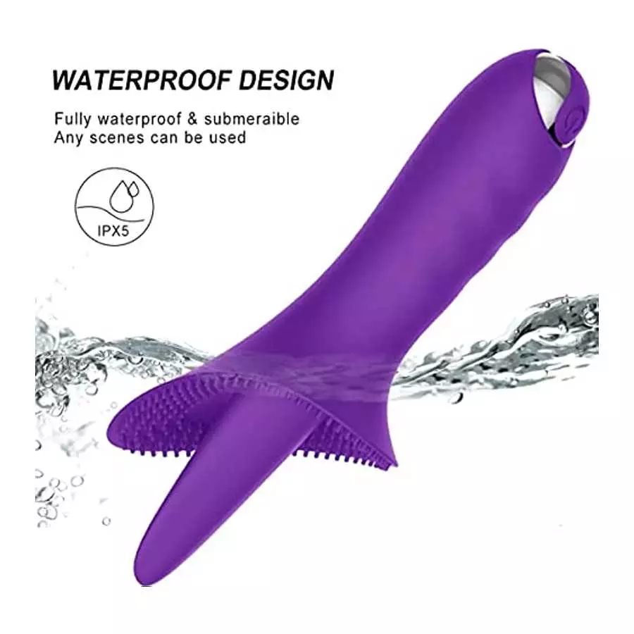 Thrusting Clitoris Stimulation for Women Tongue - Womens Clitoral G Spot Dildo Rabbit Vibrator with Strong Vibrations Dual Stimu