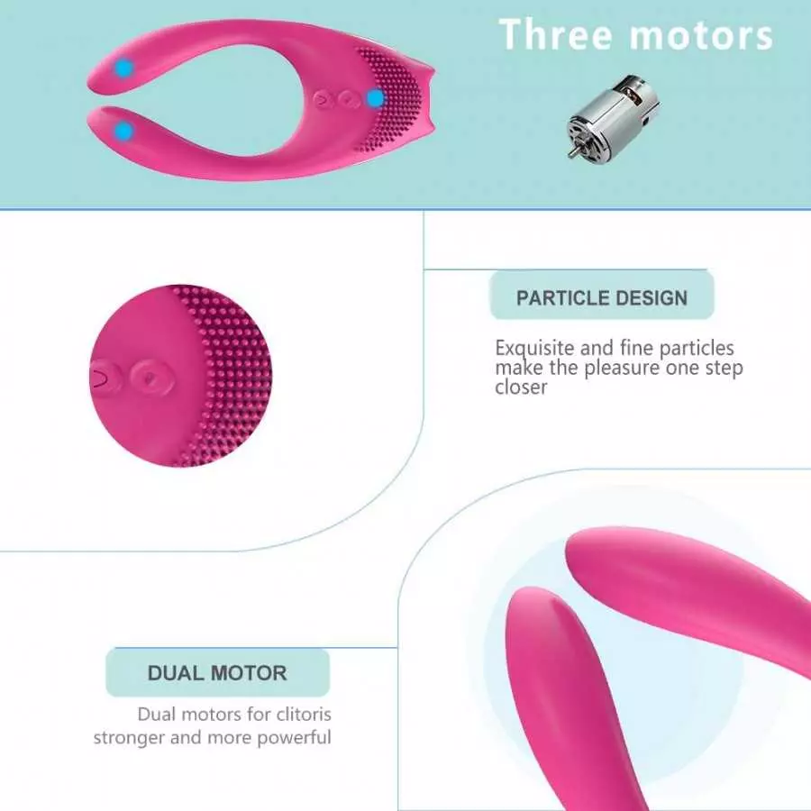 G-Spot Rabbit 3 Motors Vibrator Adult Toys - Silicone Waterproof Clitoris Vagina Penis Stimulator Massager Sex Toys for Men, Wom