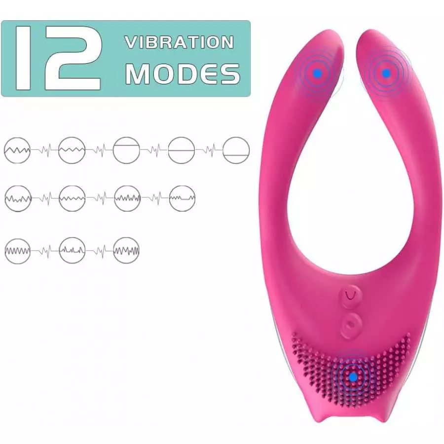 G-Spot Rabbit 3 Motors Vibrator Adult Toys - Silicone Waterproof Clitoris Vagina Penis Stimulator Massager Sex Toys for Men, Wom