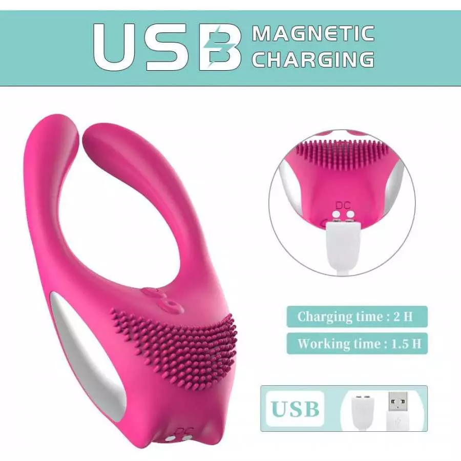 G-Spot Rabbit 3 Motors Vibrator Adult Toys - Silicone Waterproof Clitoris Vagina Penis Stimulator Massager Sex Toys for Men, Wom