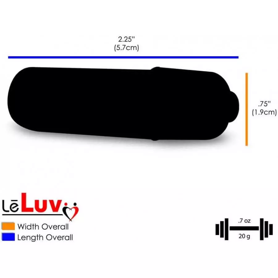 LeLuv Rabbit Vibrator Rotating Pearls Multispeed Clitoral Tickler Bundle with Mini Massager Blue