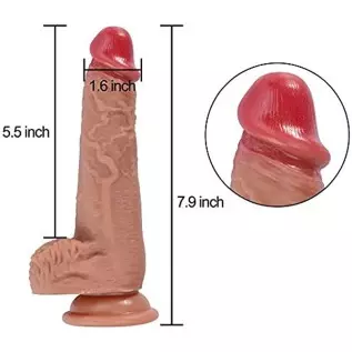 Vibrating Dildo Realistic Silicone Dildo Huge Penis with Strong Suction Cup 12 Vibrations for Female Masturbation Vagina Clit An