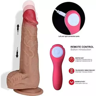 Vibrating Dildo Realistic Silicone Dildo Huge Penis with Strong Suction Cup 12 Vibrations for Female Masturbation Vagina Clit An