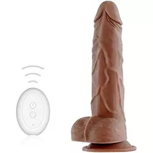 Realistic Vibrating Dildo with Strong Suction Cup, Silicone Dildo Vibrator Adult Sex Toy G-Spot Vibrator for Women Vagina Men An