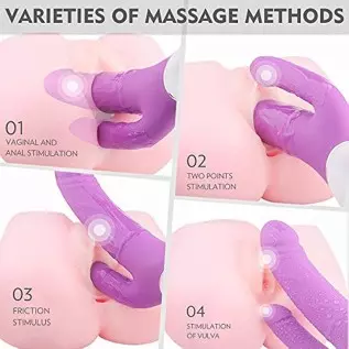 J·muid G Spot Vibrator, Simulate The Real Texture of A Dildo , Soft Silicone Powerful Vibrating Massagers for Clitoral Vagina an