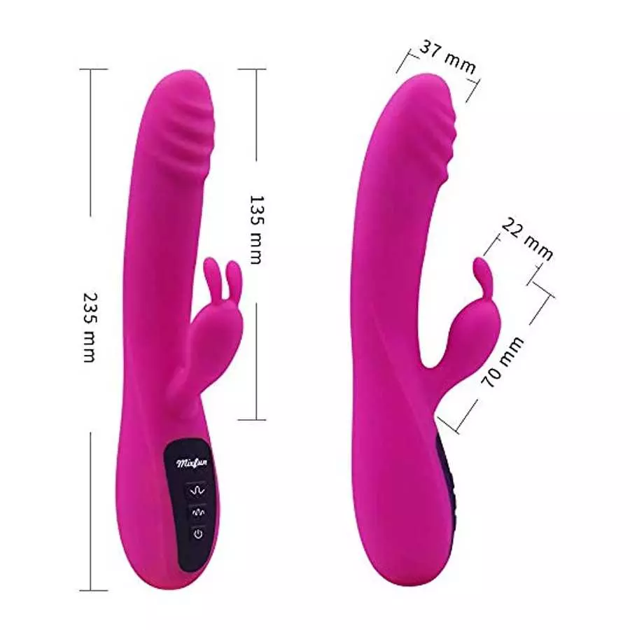 Mixfun Rabbit Vibrator Dildo G Spot vibrators with Bunny Ears for Clitoris Stimulation Waterproof Sexy Toys Clit Stimulator with