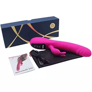 Mixfun Rabbit Vibrator Dildo G Spot vibrators with Bunny Ears for Clitoris Stimulation Waterproof Sexy Toys Clit Stimulator with Mixfun Rabbit Vibrator Dildo G Spot vibrators with Bunny Ears for Clitoris Stimulation Waterproof Sexy Toys Clit Stimulator with