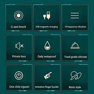 OOXOO G Spot Vibrator for Women, Finger Vibrator Sex Stimulator Tits Clits Clitoris Anal Stimulation Massager, 10 Vibration Mode OOXOO G Spot Vibrator for Women, Finger Vibrator Sex Stimulator Tits Clits Clitoris Anal Stimulation Massager, 10 Vibration Mode