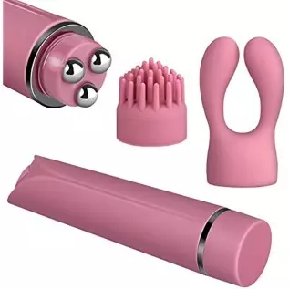 Clitoral Stimulation Vibrator, 3 Vibrating Heads Massage for Vulva Nipple and Penis, 10 Vibration Modes Waterproof Sex Toy for M