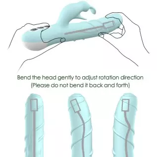 G Spotstimulator Rabbit Massager- Oilei Khalifa - Quiet - Clitoral Stimulator - Rotational - Vibrator Vibradorsez para Mujer (Pu