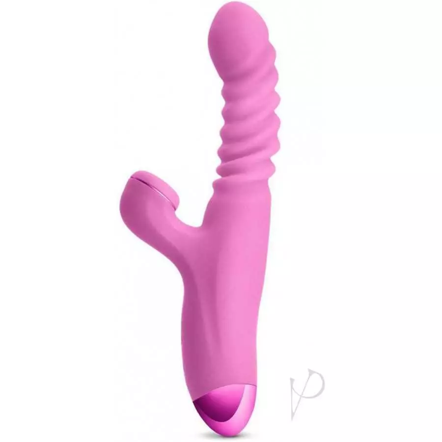 NS Novelties - Luxe Nova Thrusting & Throbbing Stimulator (Pink)