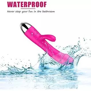 Rabbit Vibrator with Heating, 30 Powerful Vibrations G Spot Vibrator with Independent Clitoral Stimulator, Waterproof Rechargeab Rabbit Vibrator with Heating, 30 Powerful Vibrations G Spot Vibrator with Independent Clitoral Stimulator, Waterproof Rechargeab