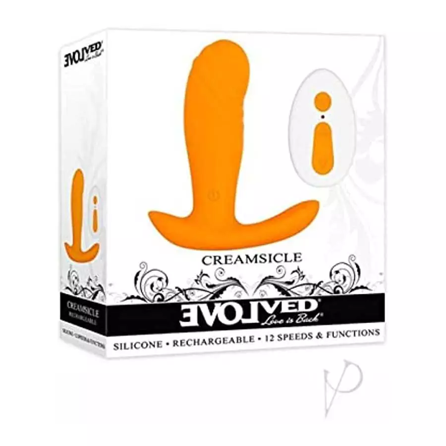 Evolved Love Is Back - Creamsicle - 12 Speeds & Functions Remote-Controlled Silicone Petite Phallic-Shaped Shaft - Rocker-Base D Evolved Love Is Back - Creamsicle - 12 Speeds & Functions Remote-Controlled Silicone Petite Phallic-Shaped Shaft - Rocker-Base D