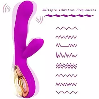 Leseox G-spot Rabbit Vibrator Dildo Adult Toys, Rechargeable Vibrating Massager for Clitoris Nipples Vagina Stimulation, 10 Powe Leseox G-spot Rabbit Vibrator Dildo Adult Toys, Rechargeable Vibrating Massager for Clitoris Nipples Vagina Stimulation, 10 Powe