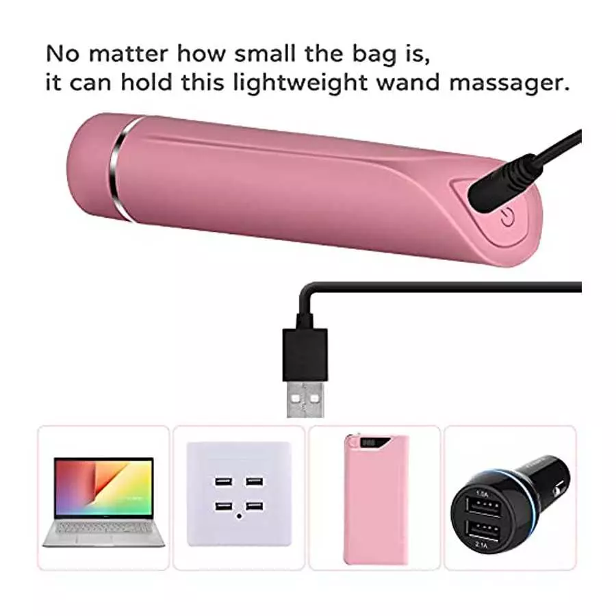 LoveTime Rabbit Vibrator with 3 Head Attachments for Clitoris Stimulation, 10 Vibration Modes Waterproof Rechargeable Massage fo