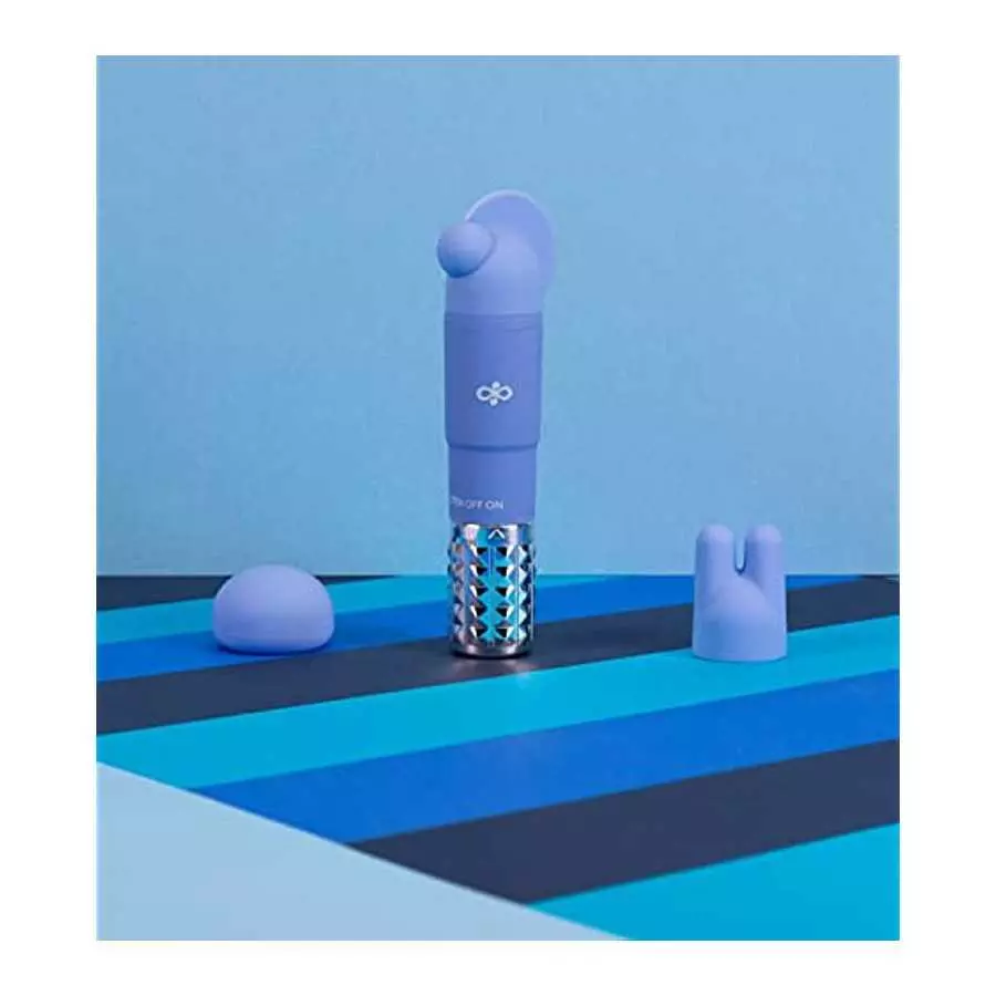 Rose Revitalize Massage Kit - Massager, Clitoral, External Massager Vibrator - 3 Ultrasilk Smooth Puria Silicone Attachments for