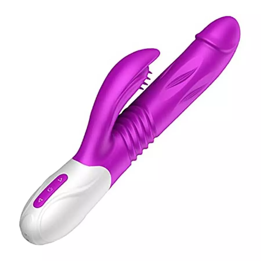 3 in 1 Thrusting G Spot Vibrator Clitoral Stimulator Massager, Waterproof Rabbit Dildo Vibrating with 7 Powerful Vibrations Rech 3 in 1 Thrusting G Spot Vibrator Clitoral Stimulator Massager, Waterproof Rabbit Dildo Vibrating with 7 Powerful Vibrations Rech