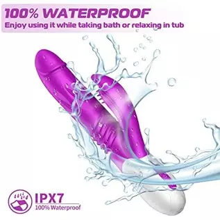 3 in 1 Thrusting G Spot Vibrator Clitoral Stimulator Massager, Waterproof Rabbit Dildo Vibrating with 7 Powerful Vibrations Rech 3 in 1 Thrusting G Spot Vibrator Clitoral Stimulator Massager, Waterproof Rabbit Dildo Vibrating with 7 Powerful Vibrations Rech