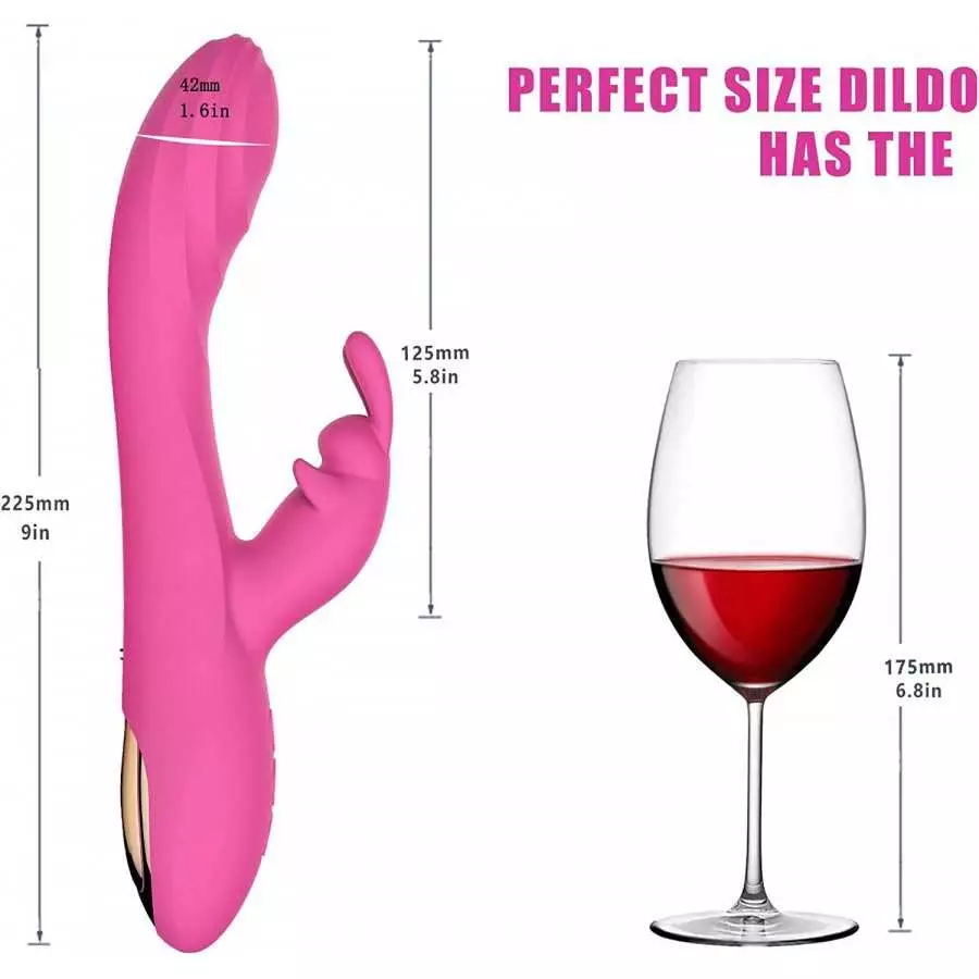 Xsinkom Rabbit Vibrator for Women Purple Thrusting Vibrator Rabbit with 10 Vibrating Modes Dildo Vibrator Massager Clitorals Sti