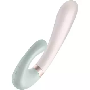Satisfyer Heat Wave Rabbit Vibrator with Warming Function and App Control - G-Spot and Clitoris Stimulation, Heated Vibrating Di