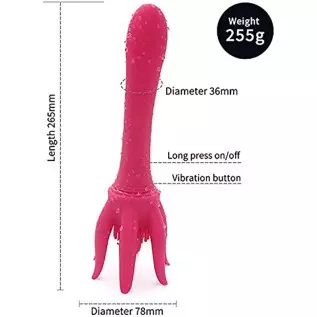 OOXOO Octopus Massager, Rose Sex Toys for Clitoris G-spot Stimulation, Waterproof Dildo Vibrator, with 10 Vibration Modes, Adult