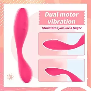 YAAWAA G Spot Rabbit Vibrator Clitoris Stimulator, 10 Vibrations Modes Sex Toy, Silicone Powerful Vibrator Vaginal Anal Dildo Ma