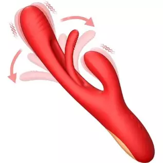 Flapping Vibrator Dildo for Women: G Spot Rabbit Vibrator with 7 Vibration 7 Flapping Modes, Waterproof Clitoralis Stimulator fo